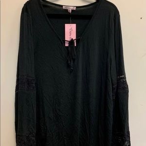 Extra Touch Black Long Sleeve